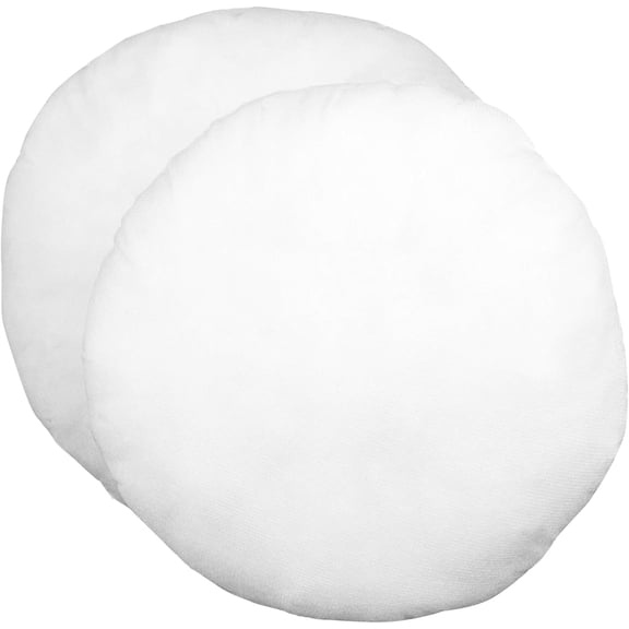 Pillow Insert 16" Round Polyester Filled Standard Cover (2 Pack)