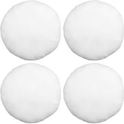 Pillow Insert 20 Round Polyester Filled Standard Cover 4 Pack