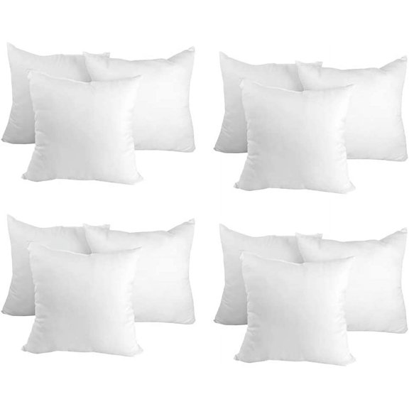 Pillow Insert 26" x 26" Polyester Filled Premium Fabric Cover (12 Pack)