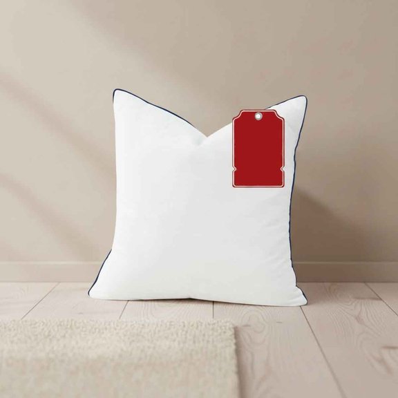 Down Pillow Inserts, Set of 2, 100% Goose Down Feather Throw Pillows Inserts, Triple-Layer Downproof, Decorative Pillow Insert with Soft Cotton Cover for Couch, Sofa, Bed, Living Room