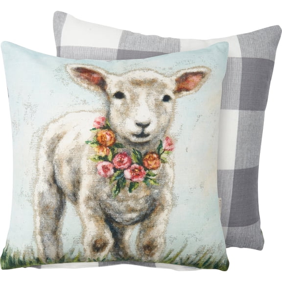 Pillow - Lamb With Wreath