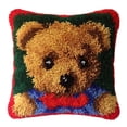 thumbnail image 1 of Pillow Latch Hook Kits Embroidery Pillow Sofa Cushion Cartoon Animal,Creative Craft Home Decor Ideal for Learning Pillow Making 43 × 43cm / 16.9 * 16.9 inches, 1 of 10