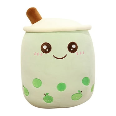 Pillow Lovely Bubble Tea Cup Shaped Pillow Cute Creative Boba Bubble Milk Tea Cuddle Stuffed Doll Toy for Girls