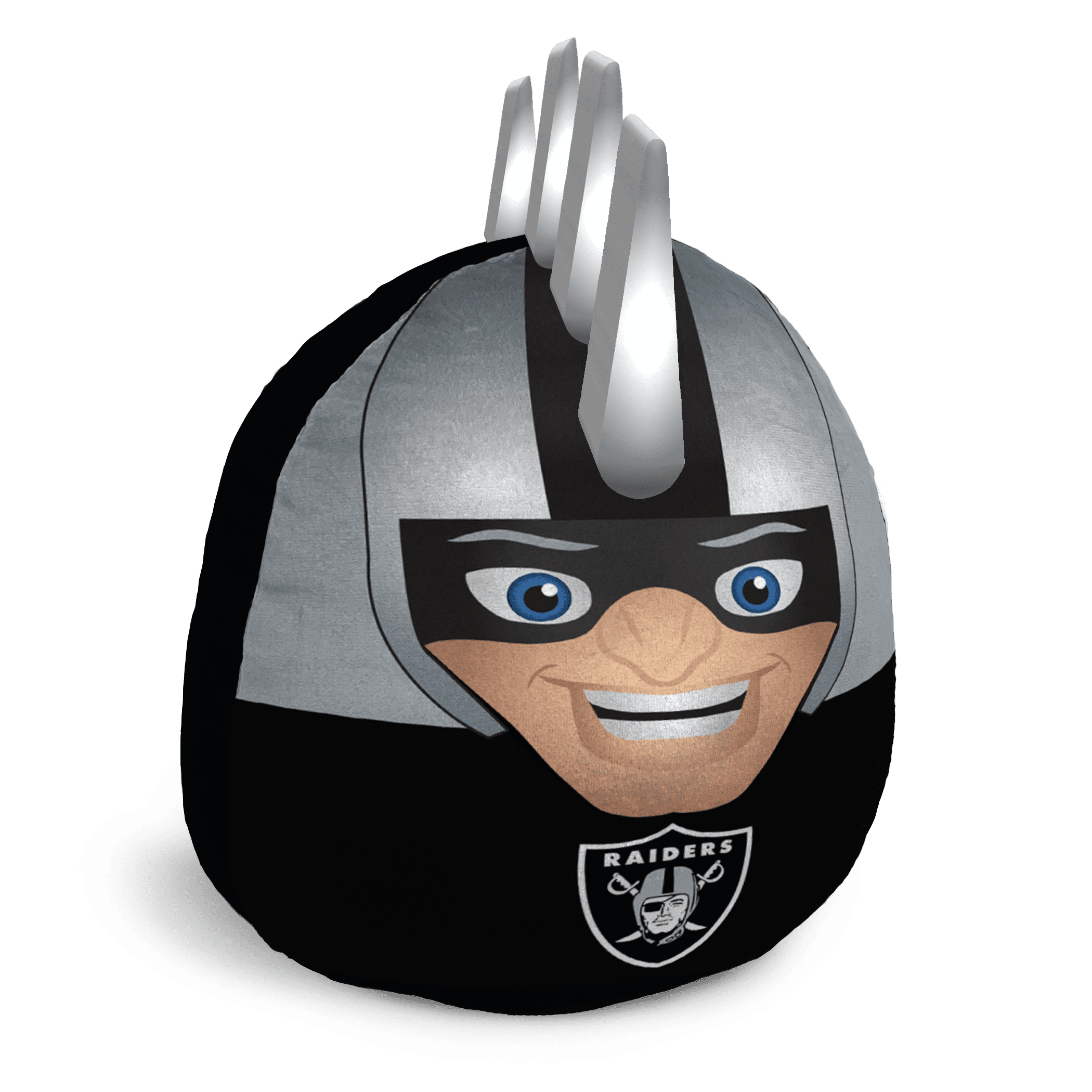 Las Vegas Raiders Black and Gray Plush Mascot Pillow
