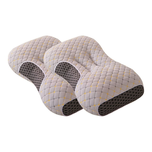 Pillow Massage Neck Hump, 2025 New 3-in-1 Callixethera Pillow Traction Pillow Delicate Breathable Pillow For Hotel Family Pack Of 2,Neck Pillow Memory Foam