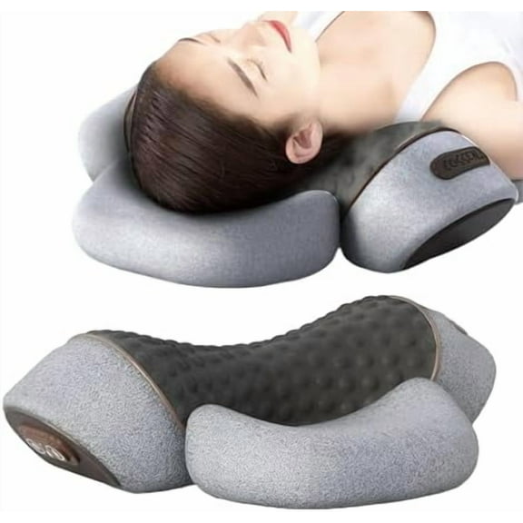Pillow Massage Neck Hump, 3-in-1 Neck Massager Pillow with Heating and Traction Function, Hump Corrector for Women, Suitable for Shoulder Pain, Deep Tissue Pain Relief$$Bedding
