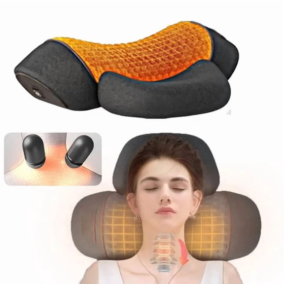 Pillow Massage Neck Hump - Neck Massager Pillow for Shoulder Pain, Deep Tissue Pain Relief, Heating Pillow