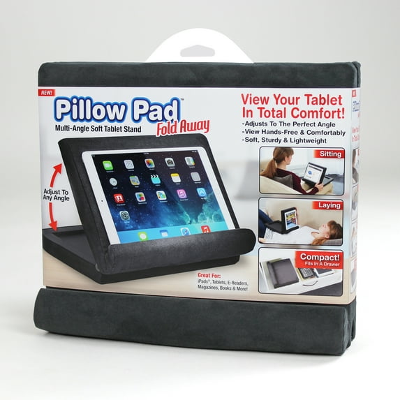Pillow Pad Fold Away Soft Tablet Stand, For iPads Books & More