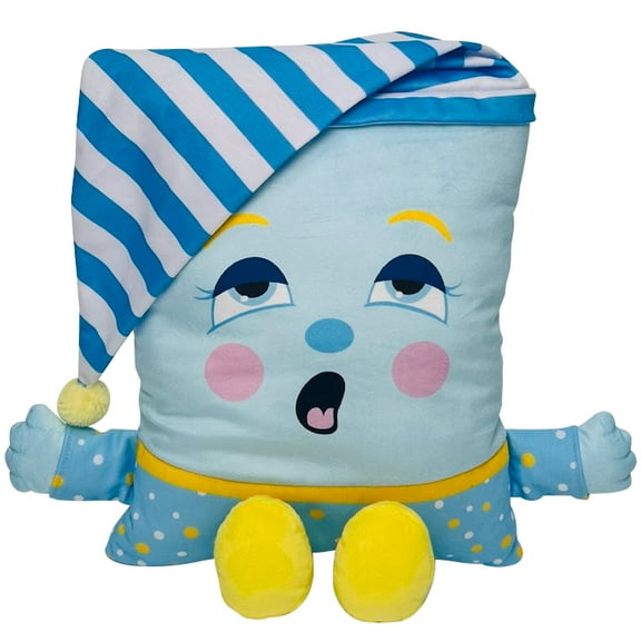 Pillow People: PJ Sandman Plush - 2-In-1 Toy & Pillow, 80's Nostalgic Plush Pal Reimagined, Soft Stuffed Rectangular Character, Cozy Nap & Play Design