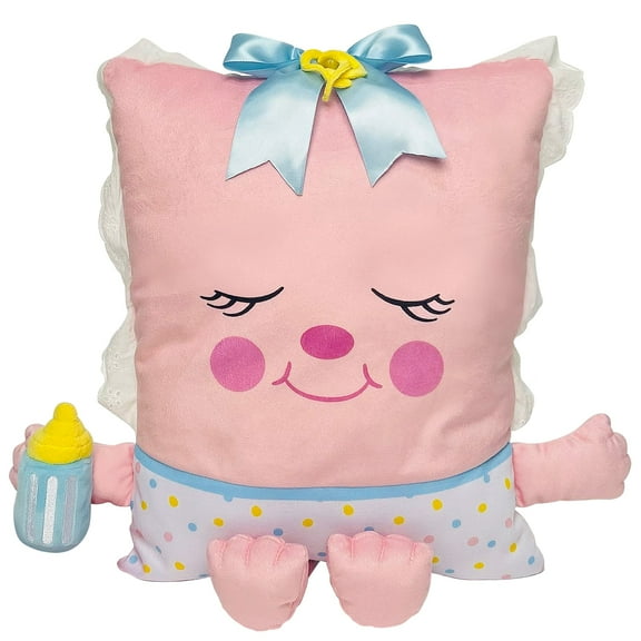 Pillow People: Rock-A-Bye Baby - 2-In-1 Toy & Pillow, 80's Nostalgic Plush Pal Reimagined, Soft Stuffed Rectangular Character, Cozy Nap & Play Design