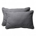 thumbnail image 1 of Pillow Perfect 449906 Rave Graphite Oversized Rectangle Throw Pillow (Set of 2), 1 of 4