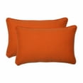 thumbnail image 1 of Pillow Perfect 496634 Sundeck Orange Rectangle Throw Pillow (Set of 2), 1 of 2