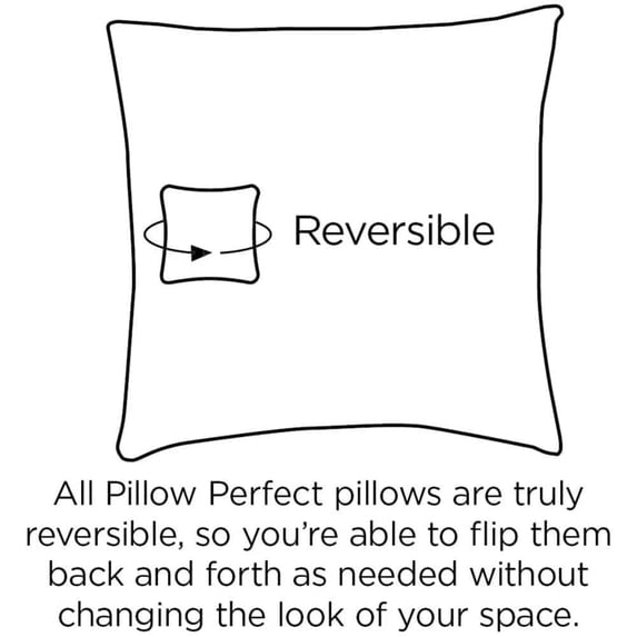 Pillow Perfect 500737 Carmody Navy Oversized Rectangle Throw Pillow (Set of 2)