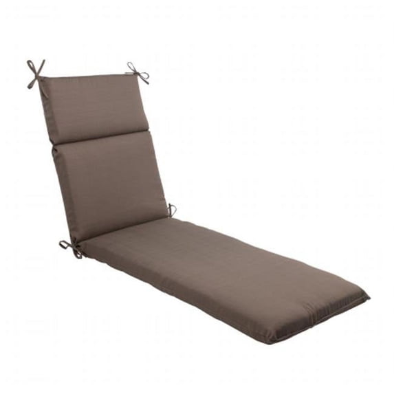 Pillow Perfect 501383 Forsyth Taupe Chaise Lounge Cushion