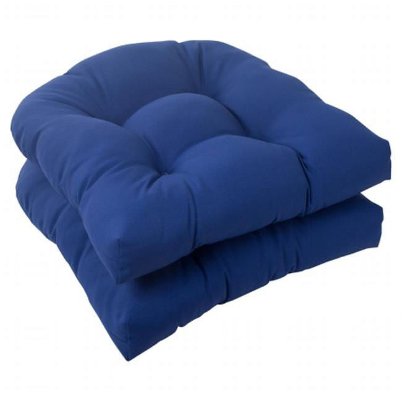 Navy Fresco Indoor/Outdoor Wicker Dining Chair Cushion Set