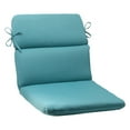 thumbnail image 1 of Pillow Perfect 507026 Forsyth Turquoise Rounded Corners Chair Cushion, 1 of 2