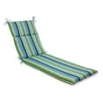 thumbnail image 1 of Pillow Perfect 537245 Topanga Stripe Lagoon Chaise Lounge Cushion, 1 of 2