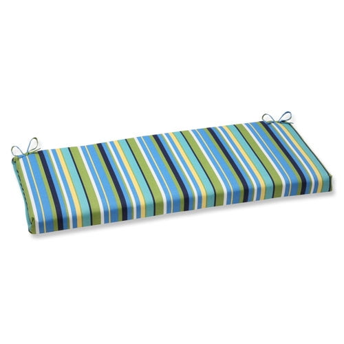 Pillow Perfect 537290 Topanga Stripe Lagoon Bench Cushion