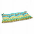 thumbnail image 1 of Pillow Perfect 543017 Zig Zag Orangeaide Wrought Iron Loveseat Cushion, 1 of 4
