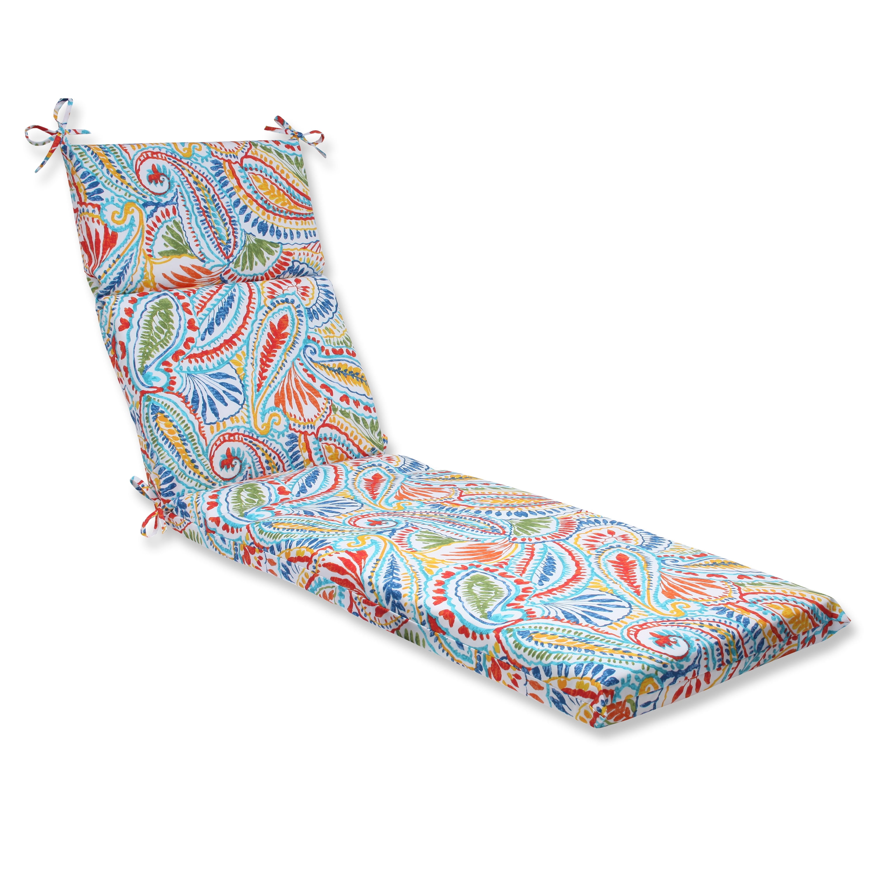 Pillow Perfect 23 X 30 Outdoor Chaise Lounge Cushion In Blue Butterfly Garden 691176