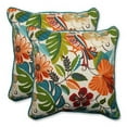 thumbnail image 1 of Pillow Perfect 580609 Indoor-Outdoor Lensing Jungle Throw Pillow, Off-White, 18.5 in. - Set of 2, 1 of 2
