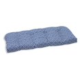 thumbnail image 1 of Pillow Perfect 594354 Indoor-Outdoor In The Frame Sapphire Wicker Loveseat Cushion, Blue, 1 of 2