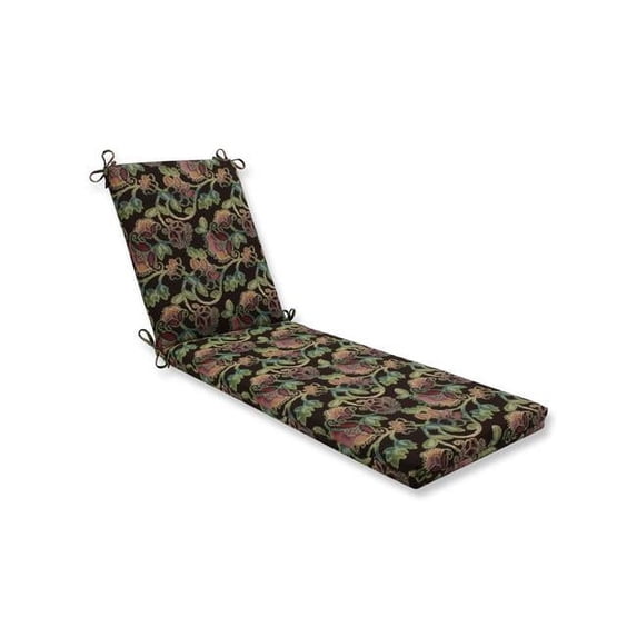 Pillow Perfect 614700 80 x 23 x 3 in. Outdoor & Indoor Vagabond Paradise Chaise Lounge Cushion, Brown