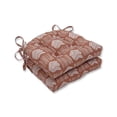 thumbnail image 1 of Pillow Perfect 623481 Indoor Whythe Coral Reversible Chair Pad, Orange - 16 x 15.5 x 4 in. - Set of 2, 1 of 3
