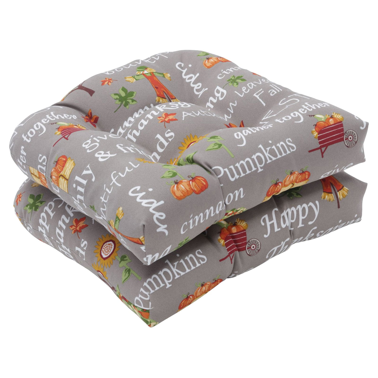 Pillow Perfect Autumn Harvest Haystack Indoor/Outdoor Decorative Seat