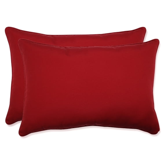 Pillow Perfect Inc. 387147 Pompeii Red Oversized Rectangle Throw Pillow (Set of 2)
