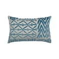 thumbnail image 1 of Pillow Perfect  Indoor Bissau Blue Diamond Rectangular Throw Pillow, 18.5 in. L X 11.5 in. W X 5 in. D, 1 of 2