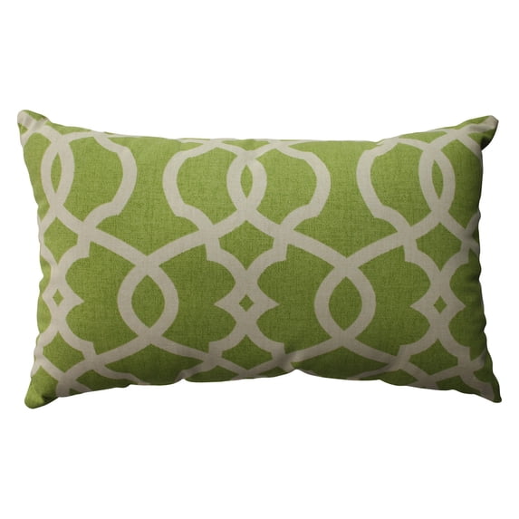 Pillow Perfect Lattice Damask Throw Pillow