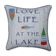 thumbnail image 1 of Pillow Perfect  Love Life at the Lake Outdoor/Indoor Throw Pillow, 1 of 5