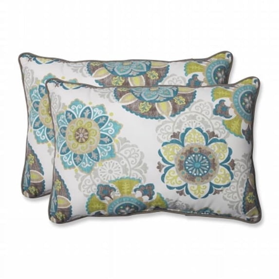 Pillow Perfect Outdoor Allodala Oasis Over-sized Rectangular Throw Pillow (Set of 2)