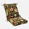 thumbnail image 1 of Pillow Perfect  Outdoor Brown/ Green Tropical Square Chair Cushion, 1 of 4