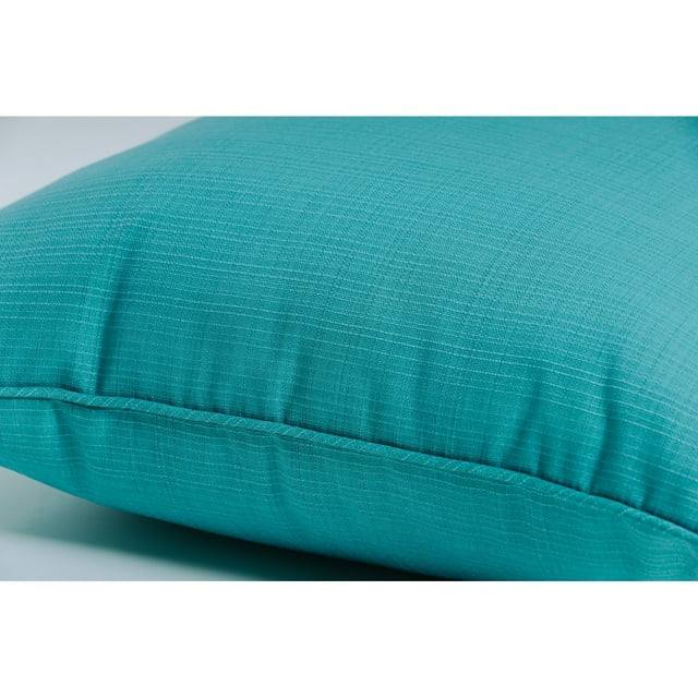 Pillow Perfect  Outdoor Forsyth Corded 18.5-inch Square Throw Pillow (Set of 2) Blue