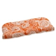 thumbnail image 1 of Pillow Perfect  Outdoor/ Indoor Addie Terra Cotta Wicker Loveseat Cushion, 1 of 4