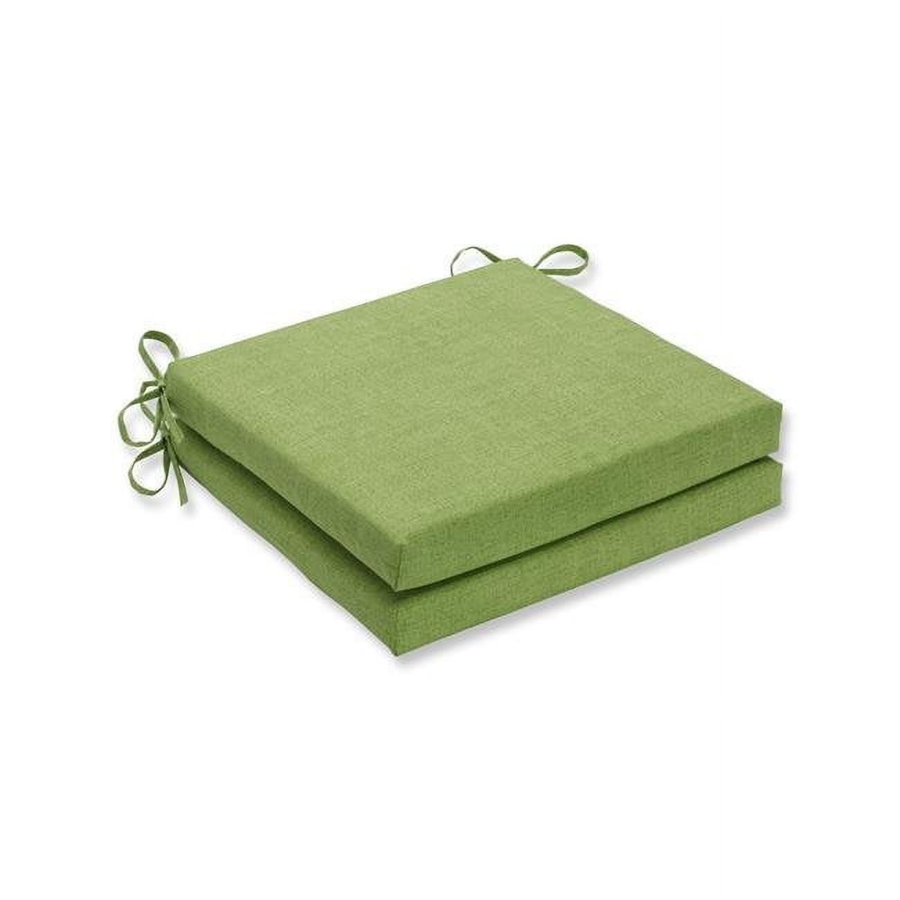 Pillow Perfect Outdoor/Indoor Baja Linen Lime Squared Corners Seat