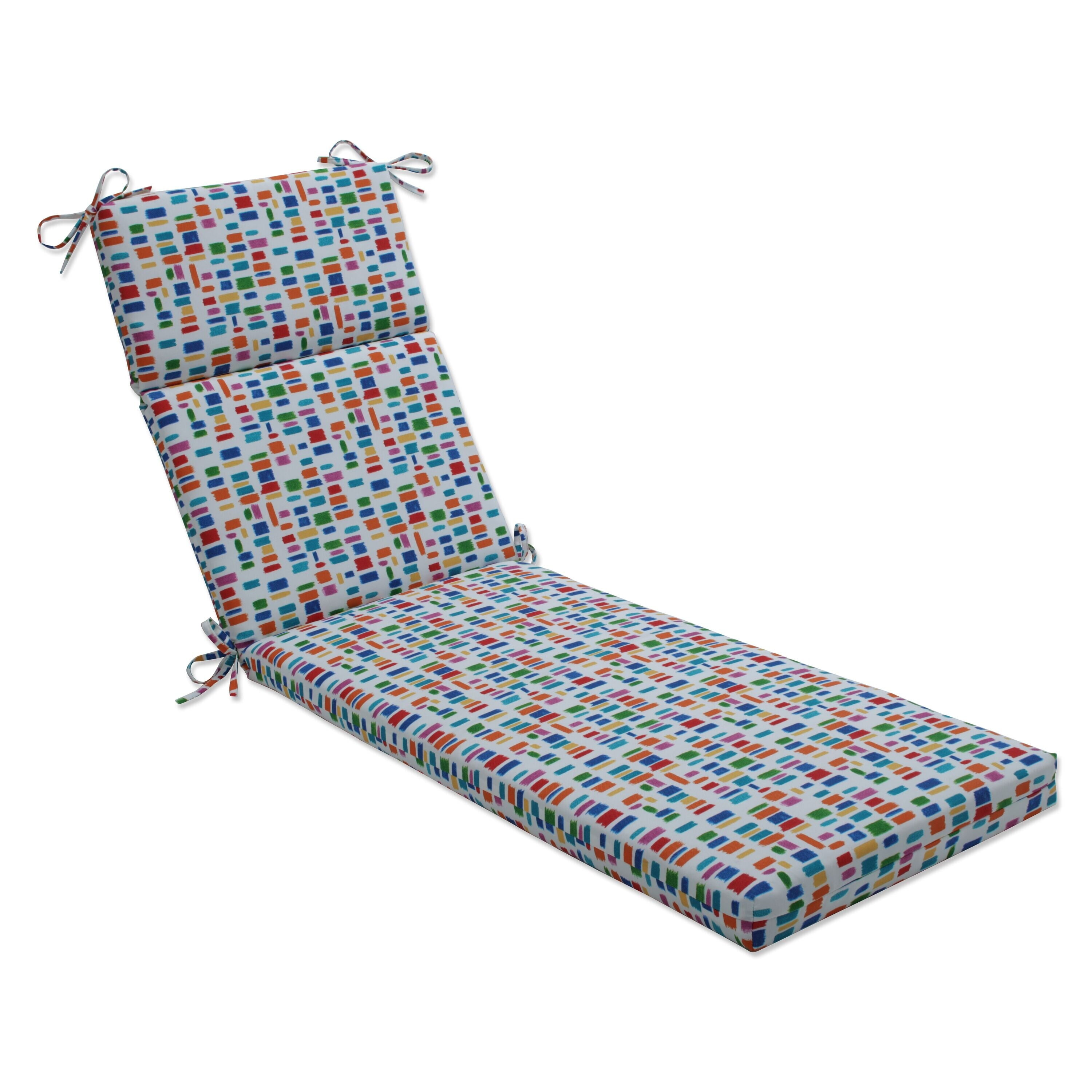 Pillow Perfect Outdoor Indoor Color Tabs Primaries Chaise Lounge
