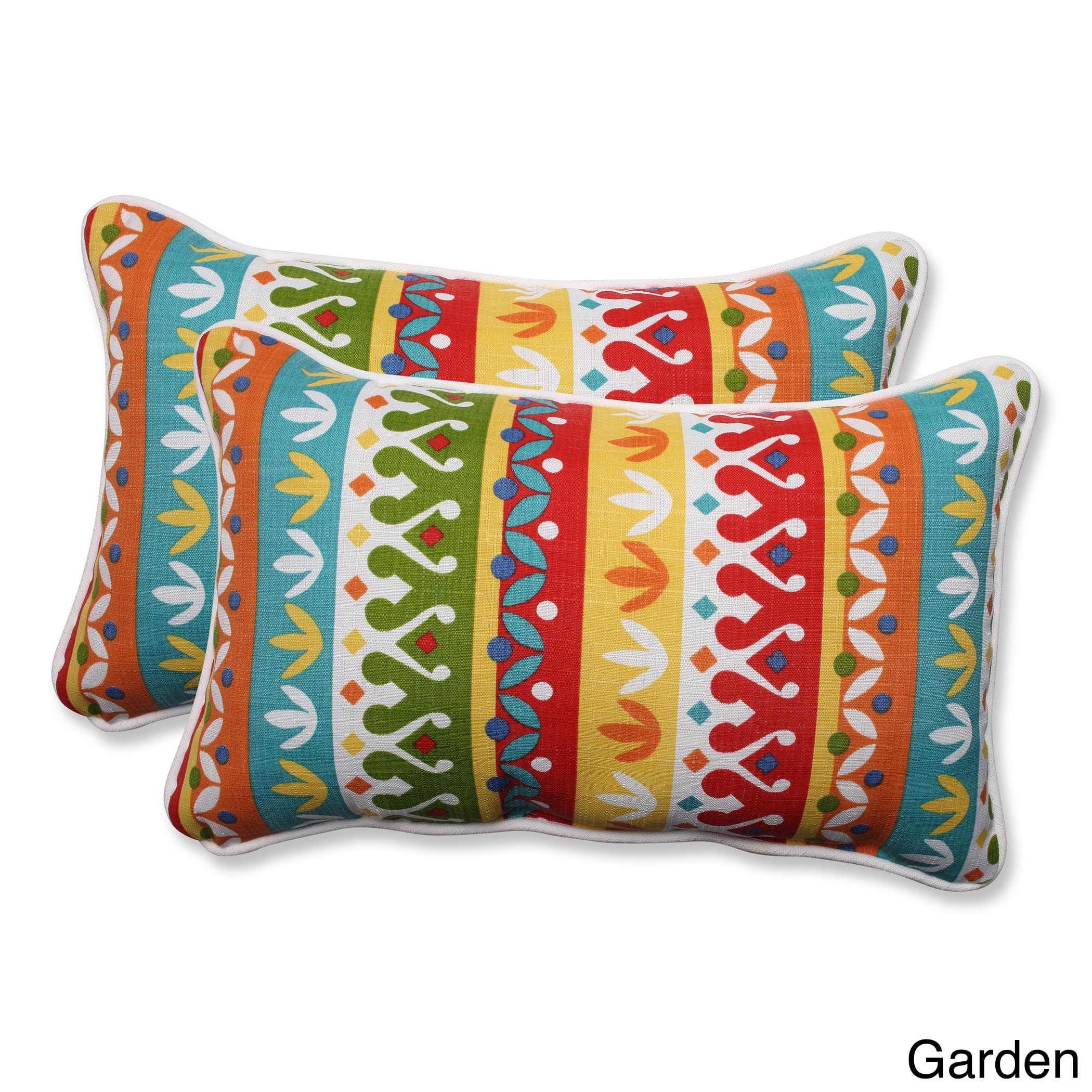 Pillow Perfect Outdoor/ Indoor Cotrell Garden Rectangular Throw Pillow
