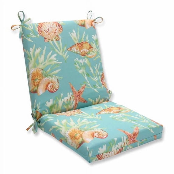 Pillow Perfect Outdoor/ Indoor Daytrip Seaspray Squared Corners Chair Cushion