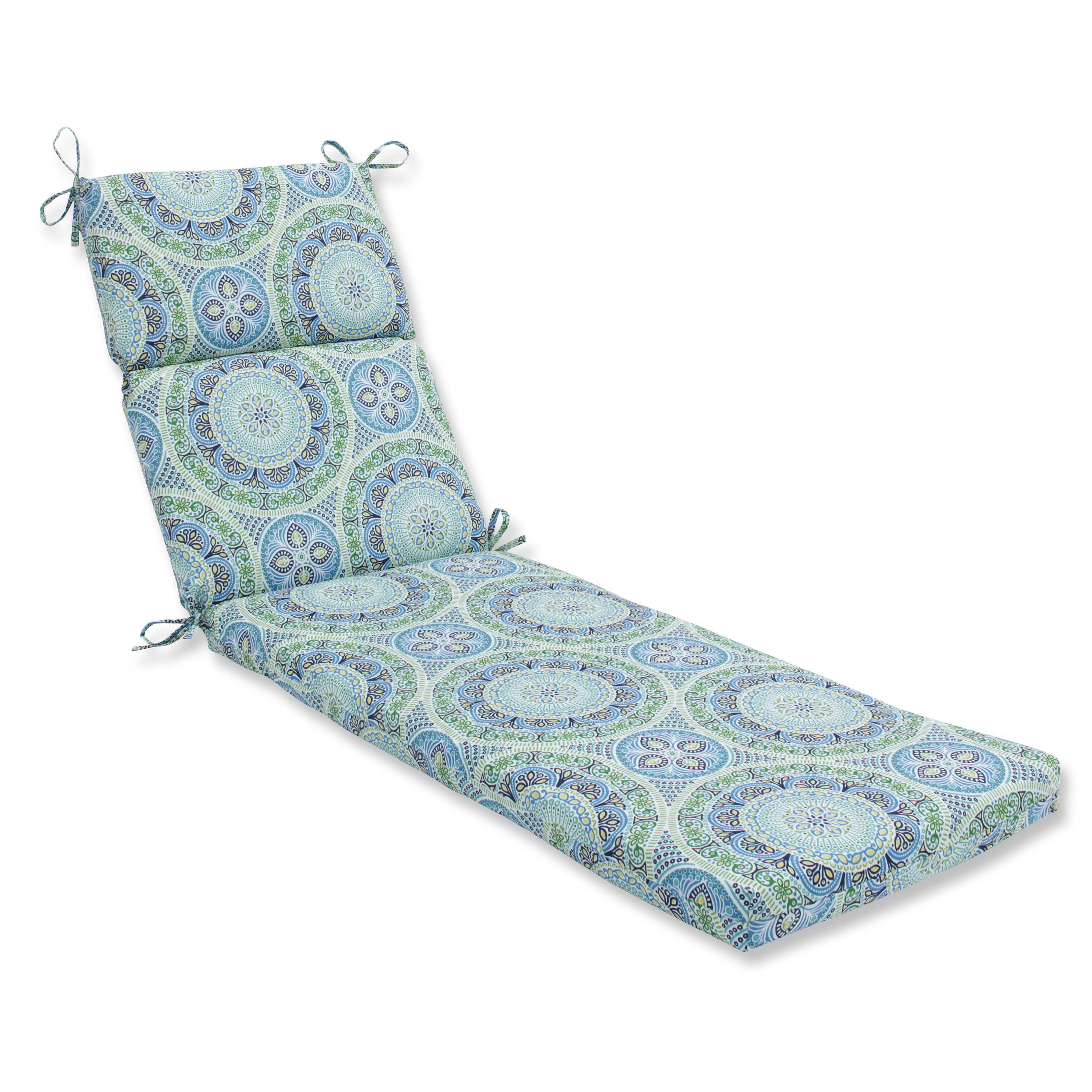 Pillow Perfect Outdoor/ Indoor Delancey Lagoon Chaise Lounge Cushion 80