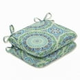thumbnail image 1 of Pillow Perfect  Outdoor/ Indoor Delancey Lagoon Rounded Corners Seat Cushion (Set of 2), 1 of 3