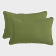 thumbnail image 1 of Pillow Perfect 18.5-inch by 11.5-inch Corded Rectangular Outdoor Throw Pillows (Set of 2) - Forsyth Kiwi, 1 of 4