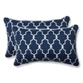 thumbnail image 1 of Pillow Perfect  Outdoor/ Indoor Garden Gate Navy Rectangular Throw Pillow (Set of 2), 1 of 3