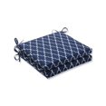 thumbnail image 1 of Pillow Perfect  Outdoor/Indoor Garden Gate Navy Squared Corners Seat Cushion 20x20x3 (Set of 2), 1 of 2