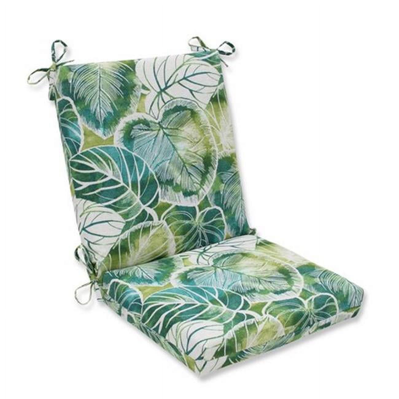 Pillow Perfect  Outdoor/ Indoor Key Cove Lagoon Squared Corners Chair Cushion