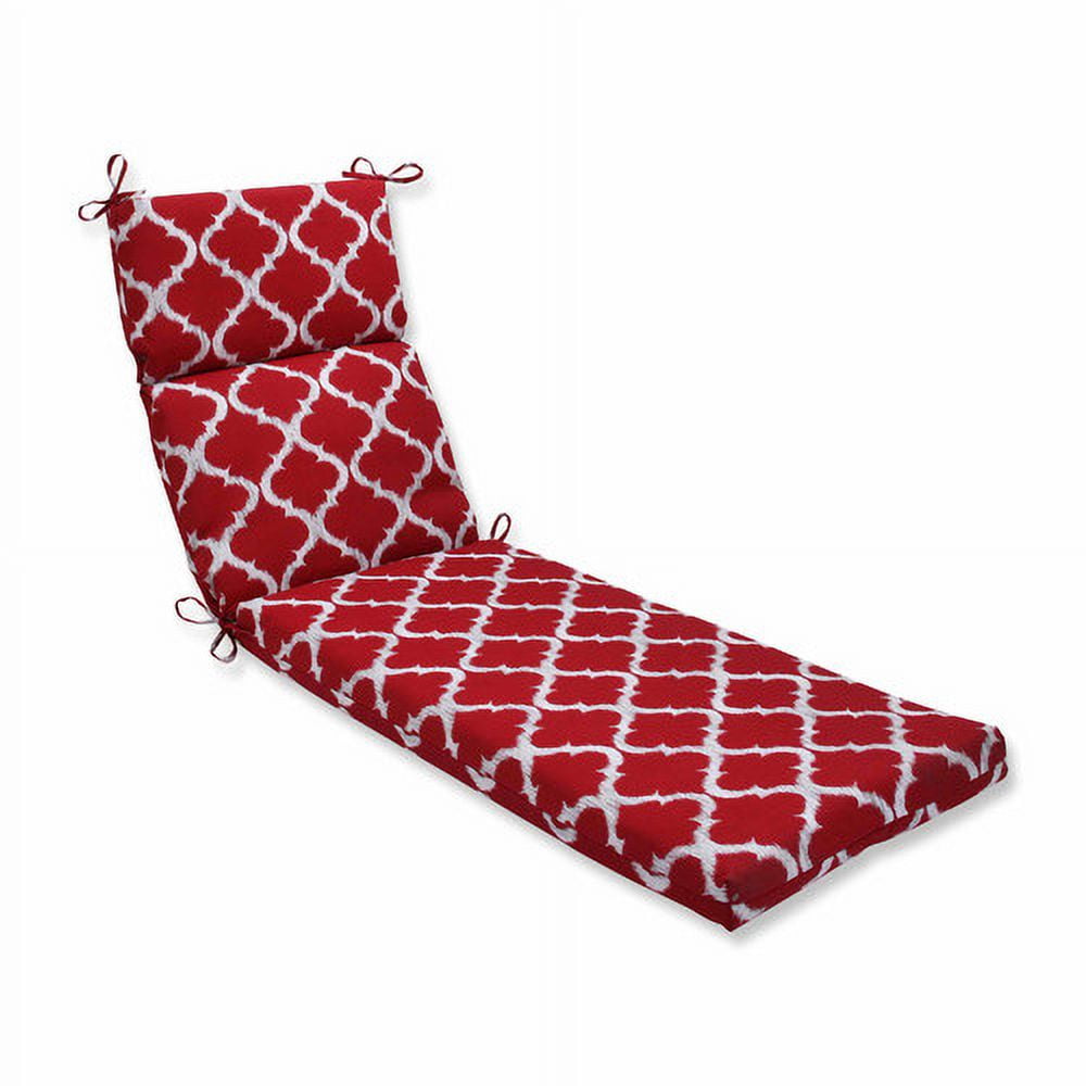 Pillow Perfect Outdoor/ Indoor Kobette Red Chaise Lounge Cushion