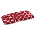 thumbnail image 1 of Pillow Perfect Outdoor/ Indoor Kobette Red Wicker Loveseat Cushion, 1 of 2