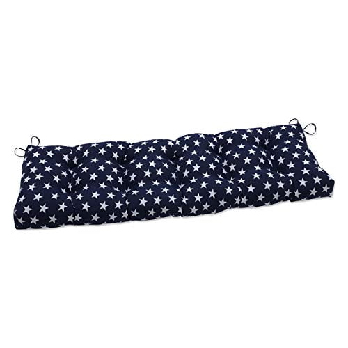Pillow Perfect Schaukelkissen Macey Americana – 114x46 Cm, Blau Mit Sternen, Für Innen & Außen, Wasserbeständig